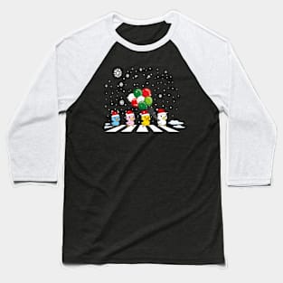 Ducks Cross The Road -Cute Christmas Gift Baseball T-Shirt